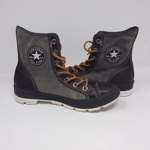 Converse Brown Leather Suede Unisex High Tops
